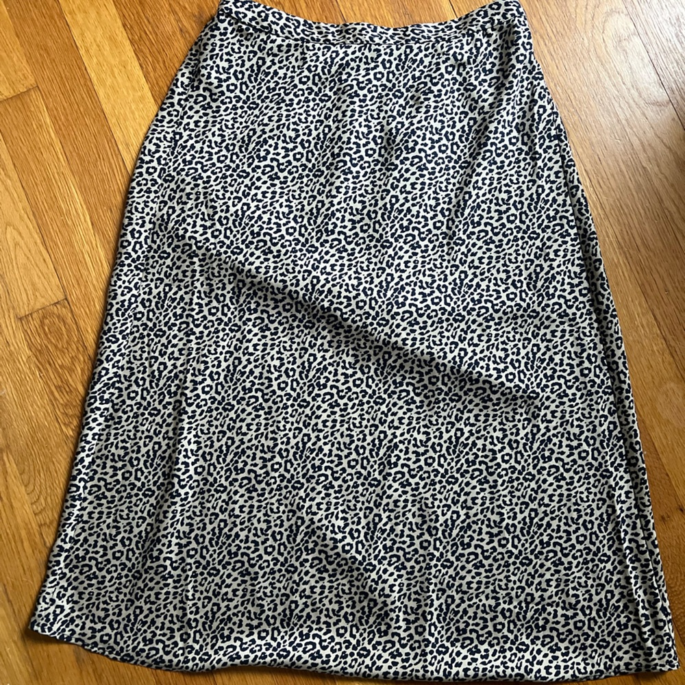 NWT JCrew Leopard Print Skirt